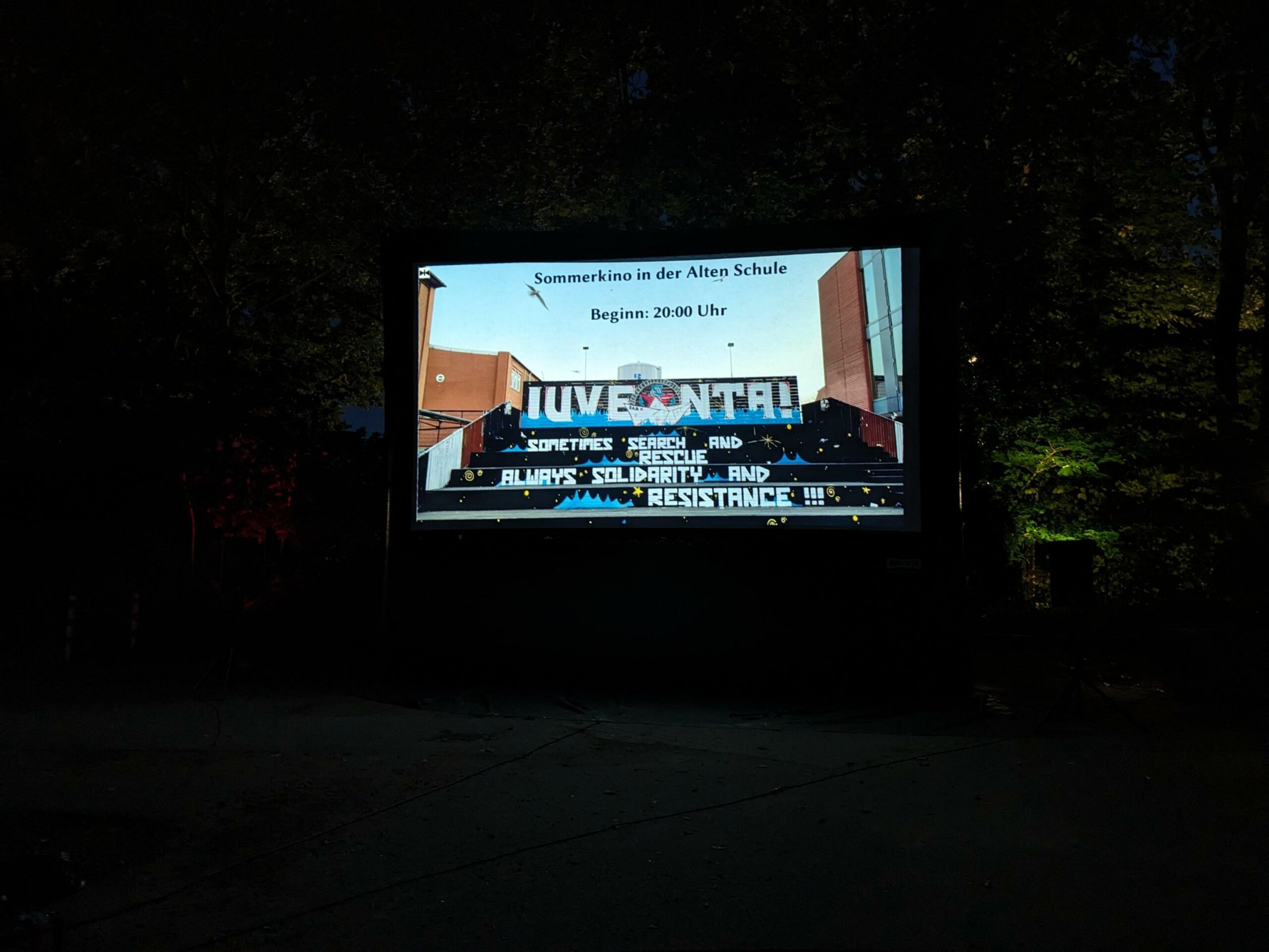 So war das Sommerkino in der Alten Schule