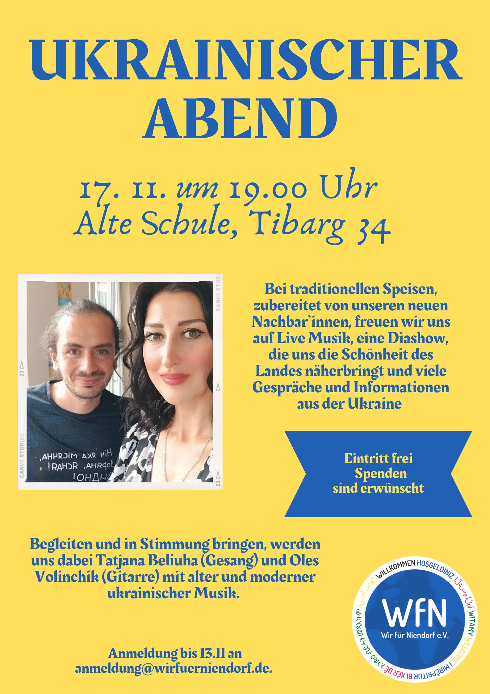 Einladung: 17. November – Ukrainischer Abend