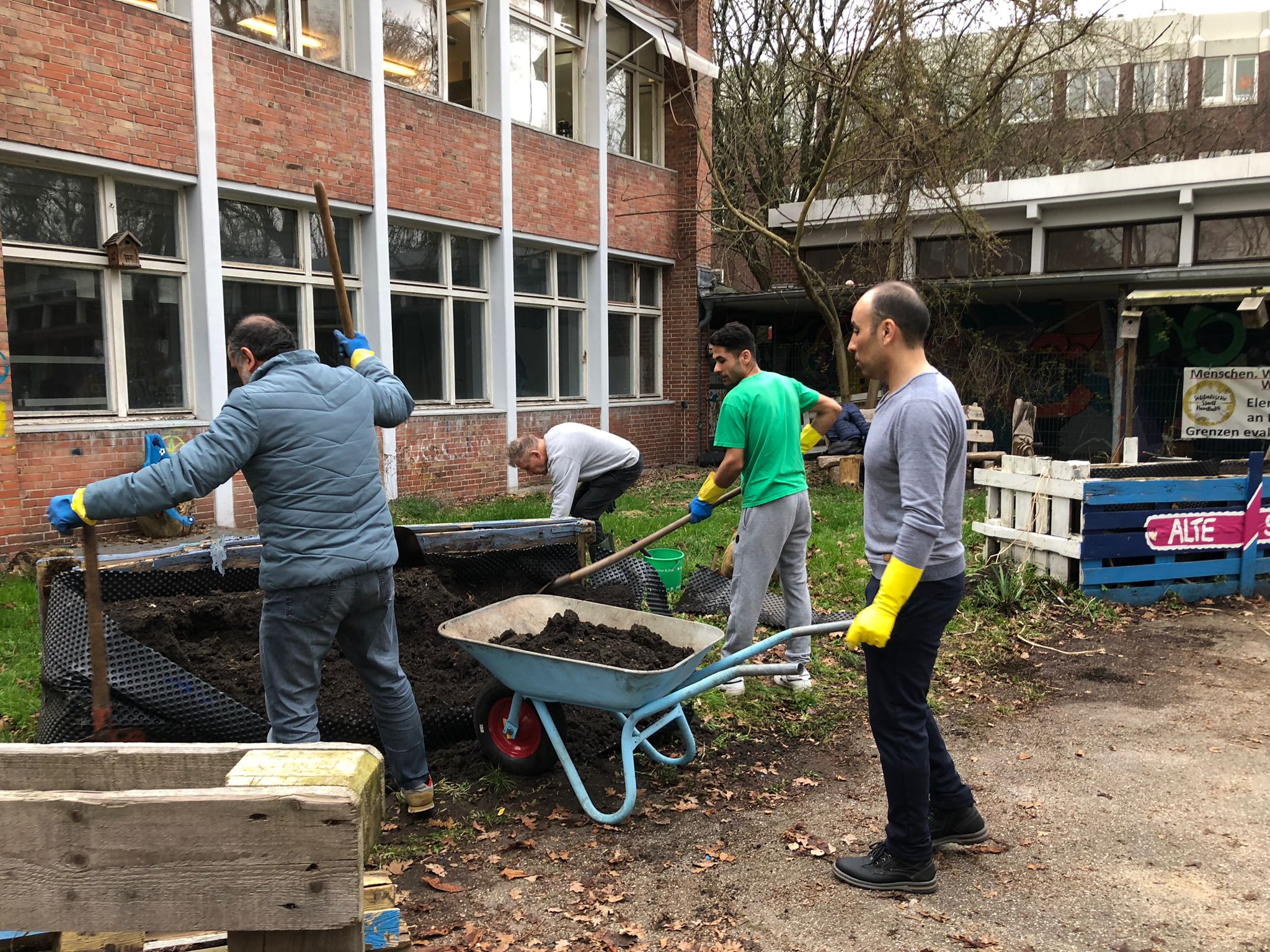 Gartentag im Frühling