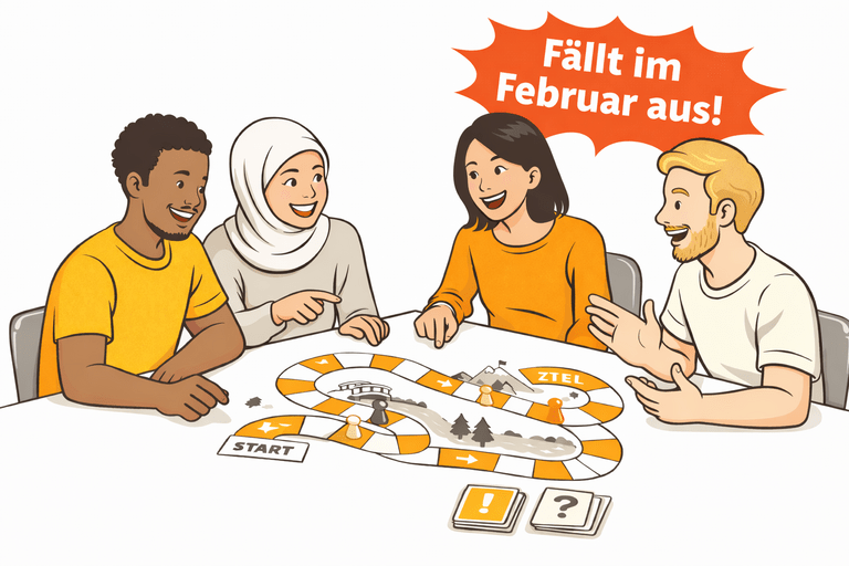 Achtung Ausfall: Kein Spielen & Klönen am Fr. 27. Februar